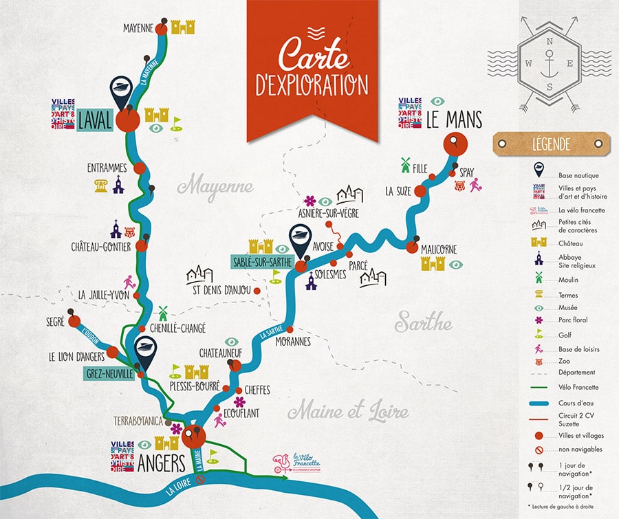 Carte d’exploration interactive