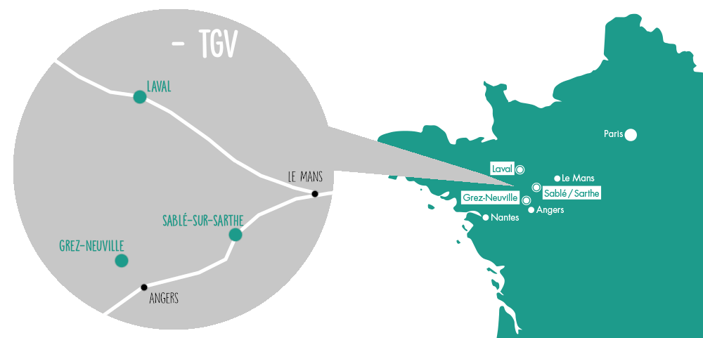 séjour itinérant Bretagne et Pays de la Loire : accessible par TGV
