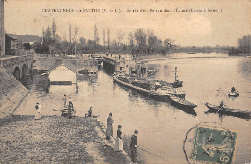 Histoire rivières de l'ouest : Ecluse de Chateauneuf
