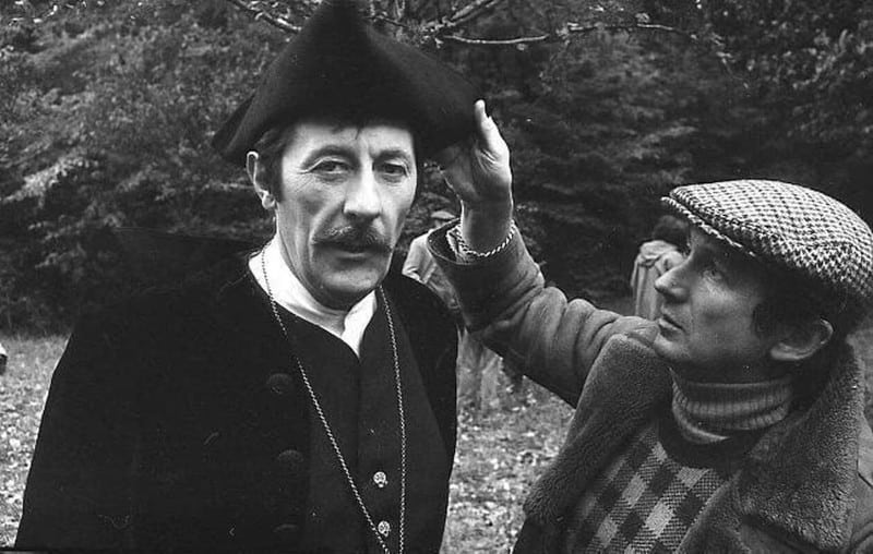 Jean Rochefort sur le tournage